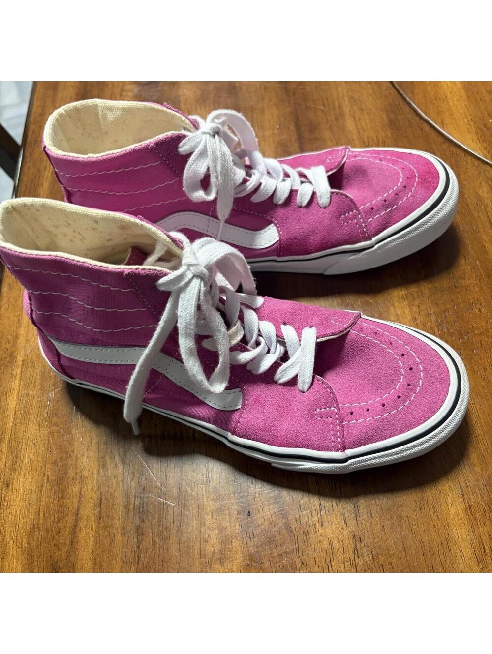 Vans Pink TrainerHi Tops 7 W 8.5 Mens